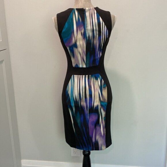 Calvin Klein Black Abstract Sleeveless Dress - Picture 5 of 13